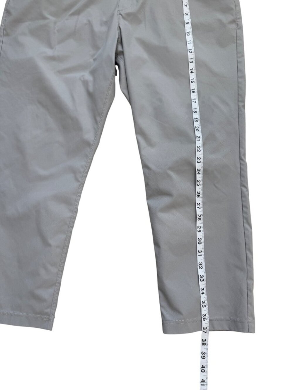 Public Rec Mens Size 40x28 Performance Pants Chino Grey Golf - Picture 7 of 8